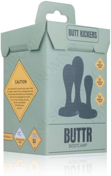 Набір анальних пробок BUTTR Butt Kickers Butt Plug Training Set 810396 фото