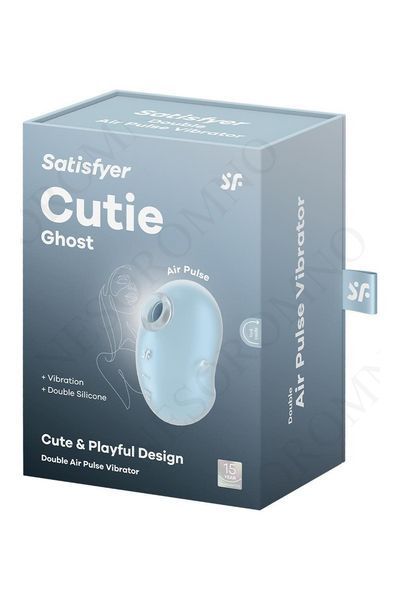 Вібратор вакуумний стимулятор Satisfyer Cutie Ghost блакитний, 9.1 см SAT360626 фото