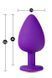 Анальна пробка TEMPTASIA BLING PLUG LARGE PURPLE T331312 фото 4