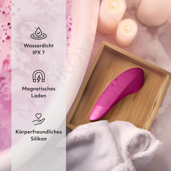 Кліторальний вакуумний стимулятор 2 в 1 Womanizer Enhance з вібрацією, рожевий 30641 /Wzsn1SG2 фото