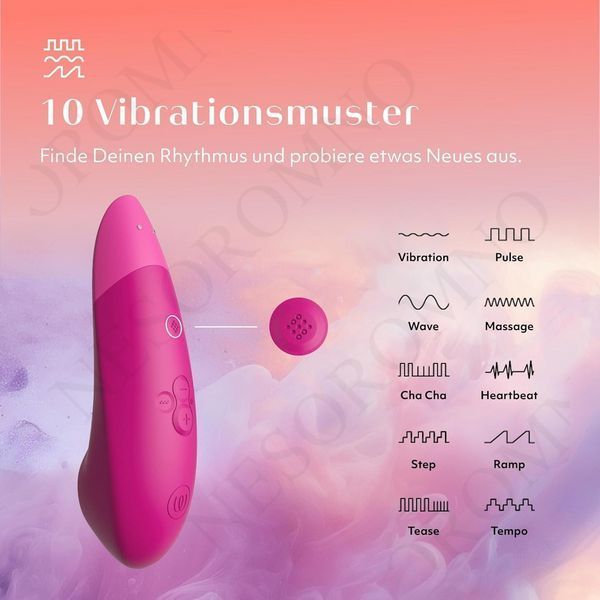 Кліторальний вакуумний стимулятор 2 в 1 Womanizer Enhance з вібрацією, рожевий 30641 /Wzsn1SG2 фото
