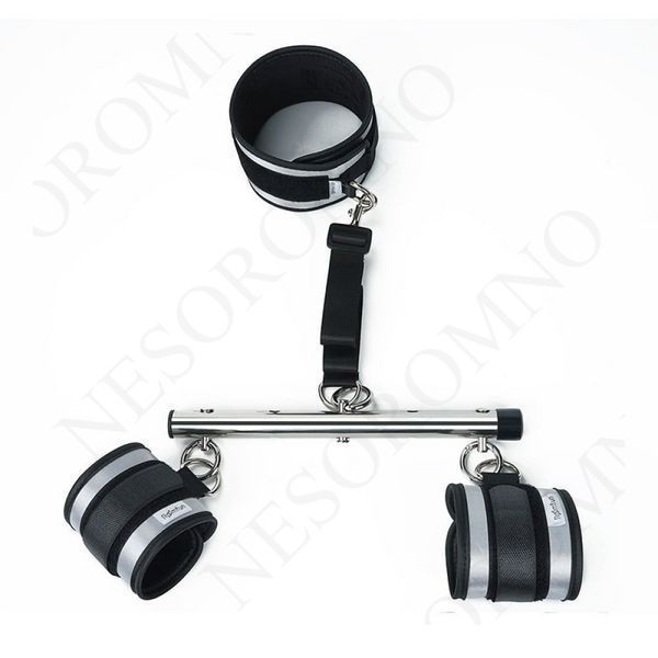Комплект фіксуючої розпірки з регулюванням Roоmfun Adjustable Spreader Bar Kit чорний/сірий ZW-024 фото