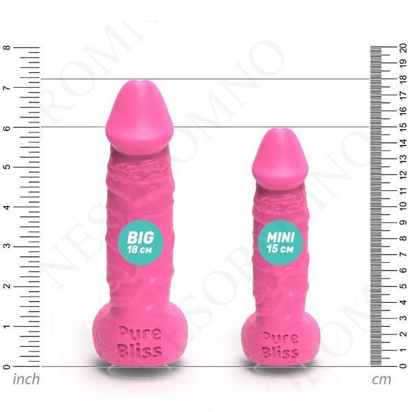 Мило член на присосці Pure Bliss BIG рожевий, 18 см PB207426 фото