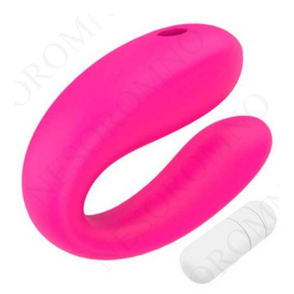 Парний вібратор для подвійної стимуляції G-Spot - Рожевий - Смарт іграшки X00000294-1 фото