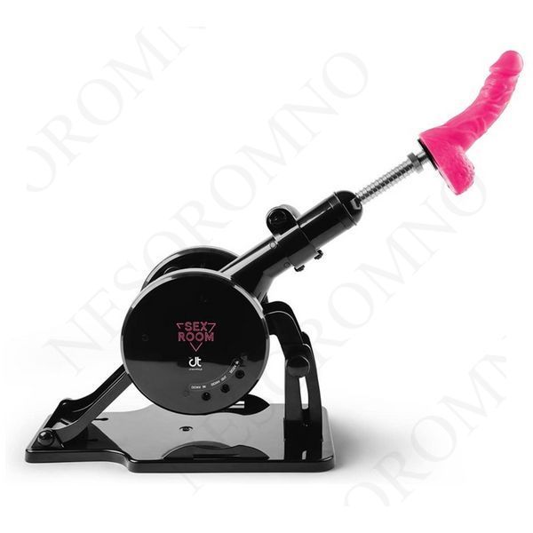 Секс-машина Dreamtoys Sex Room Sex Machine з насадками та пультом, чорна DT103360 фото