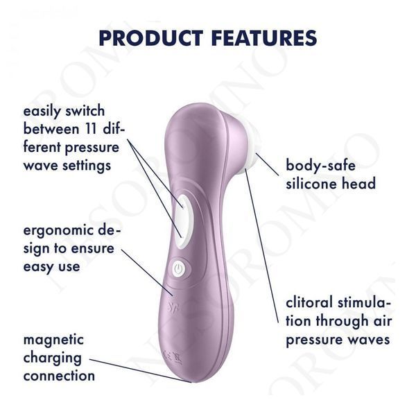Вакуумний стимулятор клітора Satisfyer Pro 2, бузковий T360416 фото