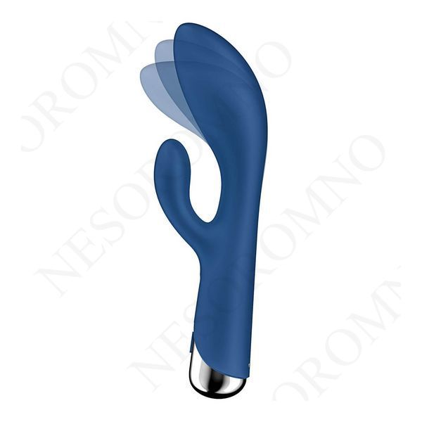 Вібратор кролик із ротацією Satisfyer Spinning Rabbit 1, синій T360584 фото