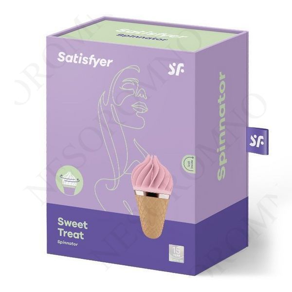 Вібростимулятор для клітора у вигляді Морозива Satisfyer Layons Sweet Temptation, рожевий T360093 фото