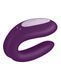 Вібромасажер для пар Satisfyer Double Joy працює від програми, фіолетовий T360119 фото 3