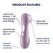 Вакуумний стимулятор клітора Satisfyer Pro 2, бузковий T360416 фото 4