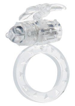 Ерекційне кільце з вібрацією Flutter Ring Vibrating Transparant TJ10308-1 фото