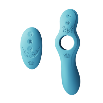 Смарт-вібратор для пар Zalo Jessica Set з Управлінням з телефону і пультом BLUE ZL02111 фото
