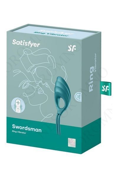 Регульоване кільце ерекційне Satisfyer Swordsman Camouflage з рельєфом, зелене T360409 фото