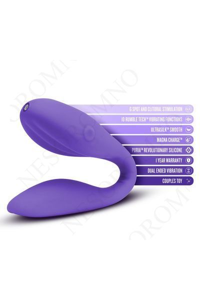 Універсальний вібратор для пар Blush WELLNESS DUO PURPLE T331765 фото