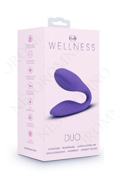 Універсальний вібратор для пар Blush WELLNESS DUO PURPLE T331765 фото