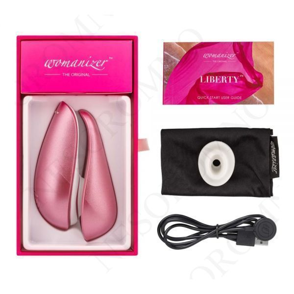 Безконтактний стимулятор клітора Womanizer Liberty Pink Rose W44048 фото