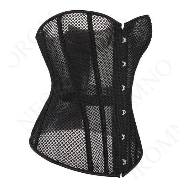 Корсет із сітки Star Night Grid Corset з гачками та шнурівкою, чорний, L (без коробки) A3538/L фото