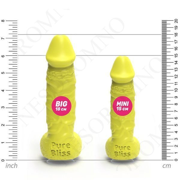 Мило член на присосці Pure Bliss BIG жовте, 18 см PB207457 фото