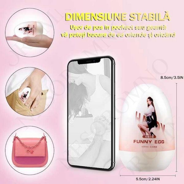 Яйце мастурбатор Funny Egg вагіна X00001146-1 фото