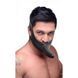 Страпон на голову Face Fuck Strap On Mouth Gag із чорного латексу 01350 / ad784 фото 1