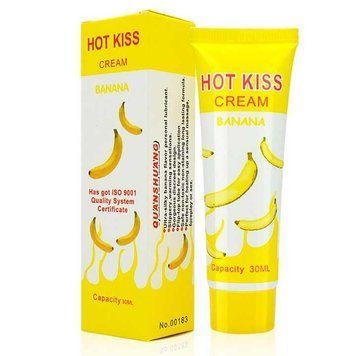 Лубрикант "Hot Kiss" на водній основі 30 мл - Банан - Інтимна змазка X0000503 фото