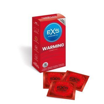 Презервативи анатомічні, що зігрівають Exs Warming Comfy Fit (ціна за упаковку, 12 шт.) EXS07973 фото
