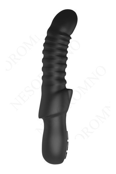 Подвійний вібратор рельєфний Dream Toys Midnight Magic Typhon чорний, 23 х 4 см DT21951 фото