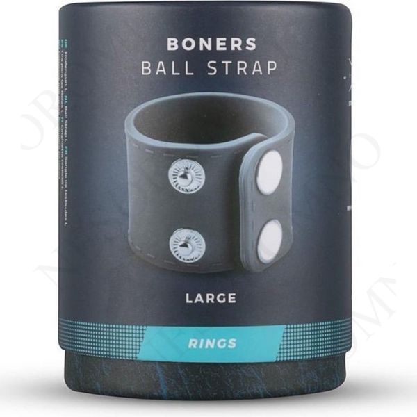 Ерекційне кільце у формі ремінця Boners Ball Strap синє, L BON014 фото