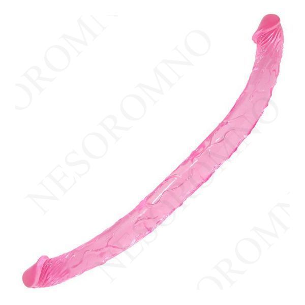 Фалоімітатор двосторонній Baile Double Dones, реалістичний, рожевий, 44 &times; 3,5 см BI-040015 фото