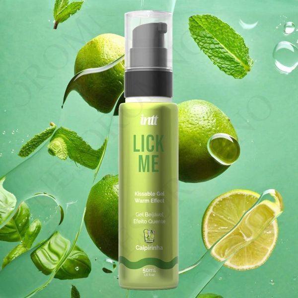 Оральний гель зі смаком кайпіріньї Intt Lick Me Caipirinha зі зігріваючим ефектом, 50 мл  IN16301 фото