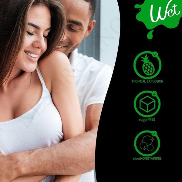 Розігрівач лубрикант Wet Fun Flavors Tropical Fruit Explosion (мультифрукт) 89 мл WT43061 фото