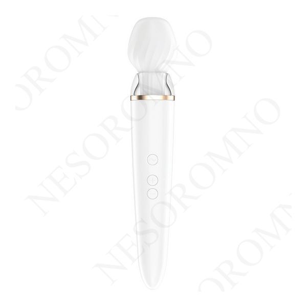 Смарт масажер-мікрофон Satisfyer Double Wand-er Connect App білий T360332 фото