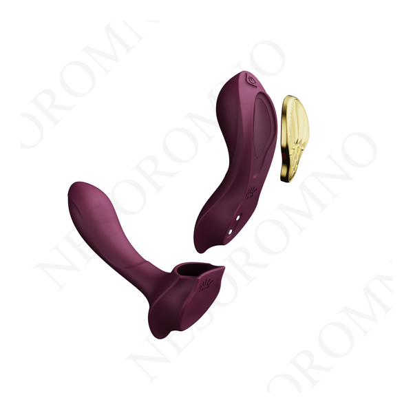 Вібратор в трусики AYA Zalo Velvet Purple на пульті керування ZL02902 фото