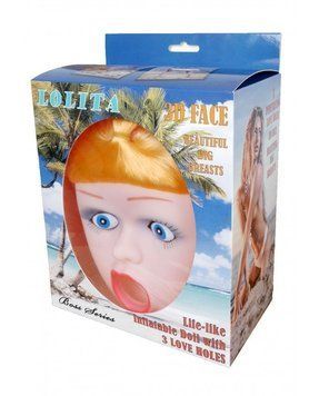Лялька для сексу LOLITA з 3D обличчям, 3 отвори BS59015 фото