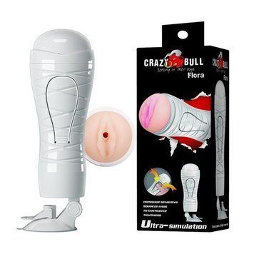 Мастурбатор-вагіна Crazy Bull Flora на присоску, зі стимуляцією стискання, 28,3 &times; 9 см BM-00900T48N фото