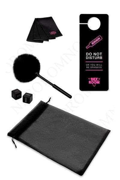 Набір девайсів для ігор Dream Toys Sex Room Vibe Kit, 6 предметів, чорний/рожевий DT22127 фото