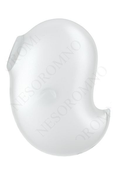 Вакуумний вібратор стимулятор Satisfyer Cutie Ghost білий, 9.1 см SAT360627 фото
