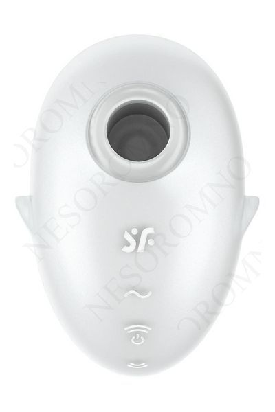 Вакуумний вібратор стимулятор Satisfyer Cutie Ghost білий, 9.1 см SAT360627 фото
