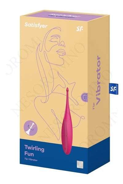 Вібратор для цілеспрямованої стимуляції Satisfyer Twirling Fun з гнучкою шийкою, рожевий T360160 фото