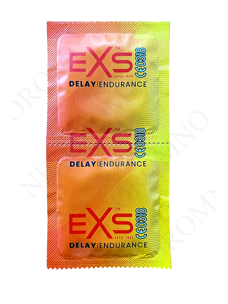 Презервативи анатомічної форми Exs Delay із затримкою еякуляції, латексні (ціна за упаковку, 12 шт.) EXS06389 фото