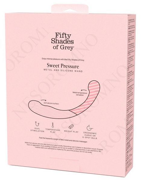 Двосторонній фалоімітатор, масажер точки G Fifty Shades of Grey силікон та метал FSG86862 фото