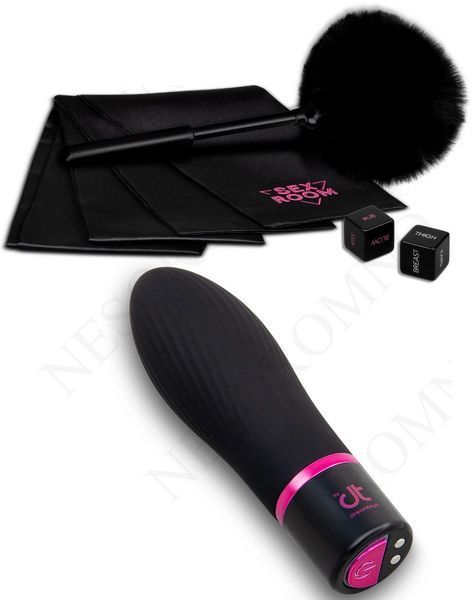 Набір девайсів для ігор Dream Toys Sex Room Vibe Kit, 6 предметів, чорний/рожевий DT22127 фото