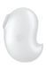 Вакуумний вібратор стимулятор Satisfyer Cutie Ghost білий, 9.1 см SAT360627 фото 3