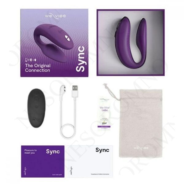 Інноваційний смарт-вібратор We Vibe Sync 2 Purple для пари, фіолетовий W44111 фото