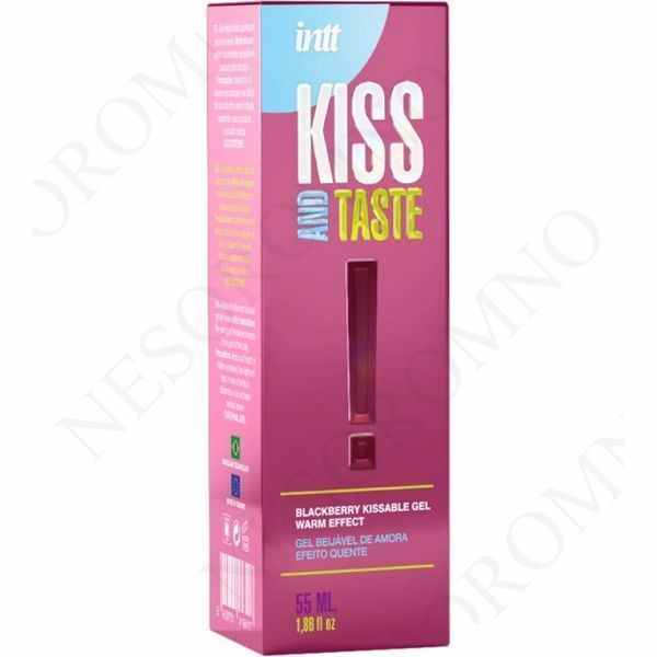 Масажний гель, що зігріває Intt KISS AND TASTE! їстівний, з ароматом ожини, 50 мл IN16417 фото