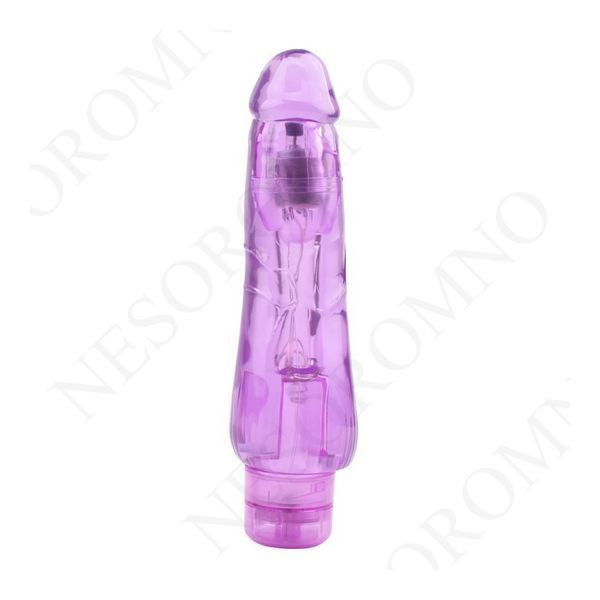 Вібромасажер реалістичний Chisa Jelly Crystal Precious на батарейках, фіолетовий 78011 /CN-601378011 фото