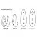 Змінні насадки на Womanizer Premium, Classic, Liberty, Starlet, рожевий, розмір S W1405 фото 3