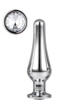 DT21824 анальна пробка конічної форми Dream Toys GLEAMING LOVE SILVER PLEASURE PLUG M  DT21824 фото