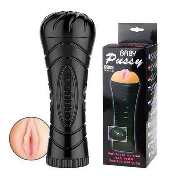 Мастурбатор-вагіна реалістична BAILE Baby Pussy у колбі, 24 &times; 9 см BM-00900T27N фото