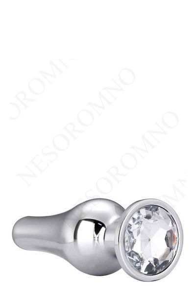 DT21824 анальна пробка конічної форми Dream Toys GLEAMING LOVE SILVER PLEASURE PLUG M  DT21824 фото